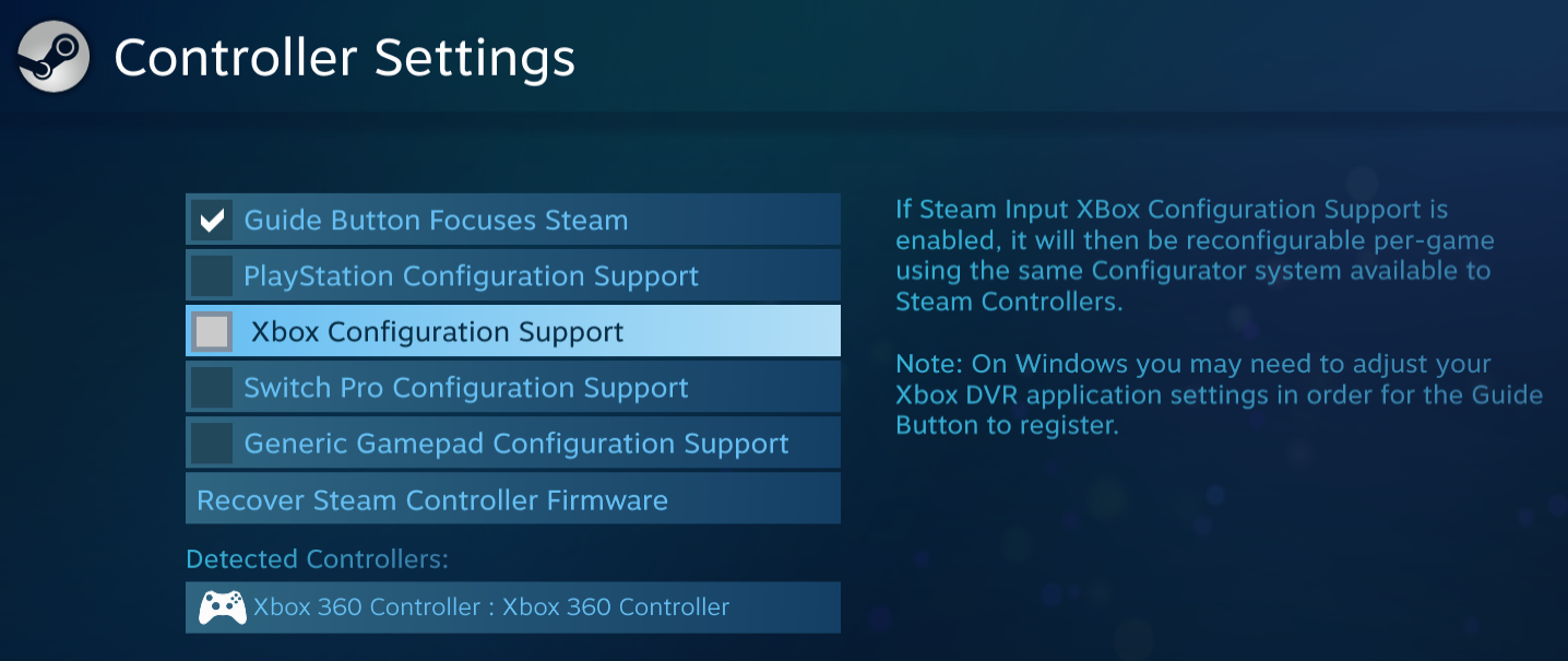 SteamControllerSettings